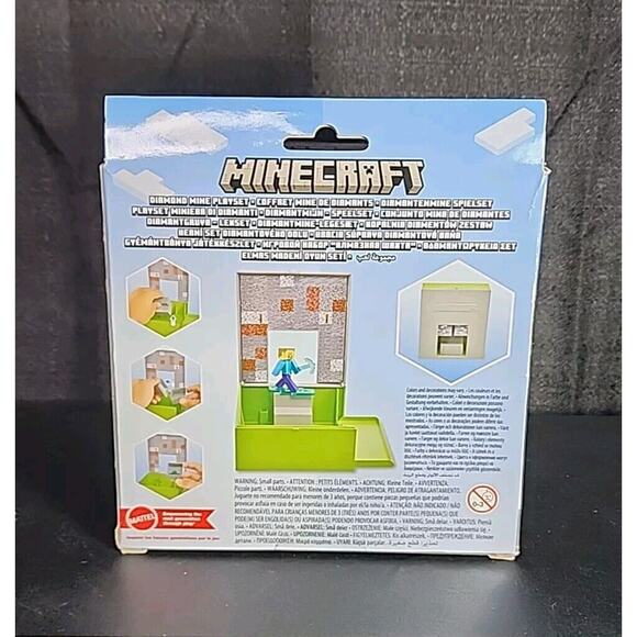 Micro Collection Minecraft DIAMOND MINE Playset with Figure! (2022, Mattel) - Picture 2 of 2